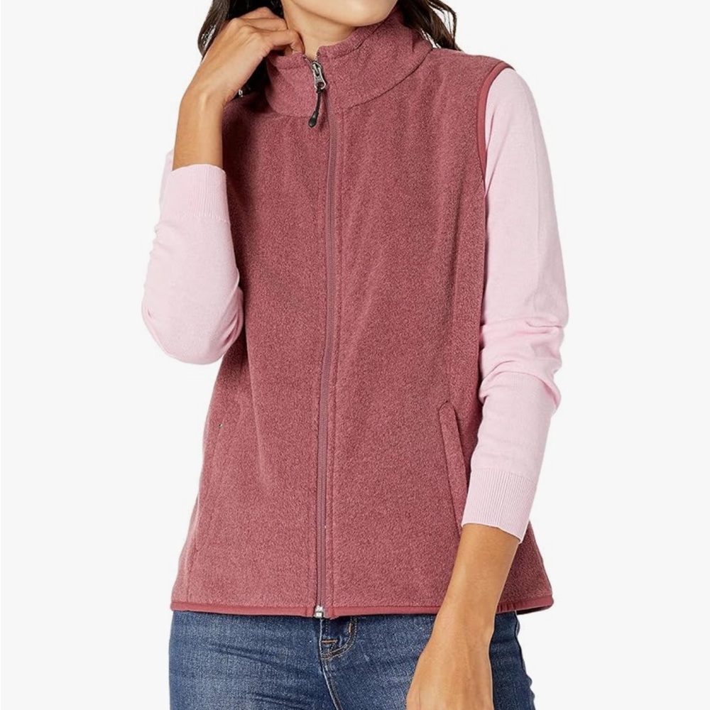 Amazon Essentials Burgundy Classic-Fit Sleeveless Polar Soft Fleece Vest Xxl